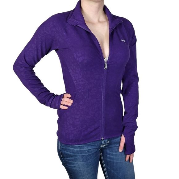 Puma Jackets & Blazers - Puma womens purple active jacket Size Small